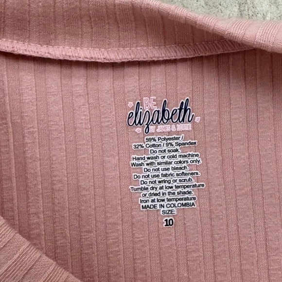 NWT Be Elizabeth by James and Lottie Pink Ribbed Dress - Picture 2 of 2